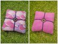 Purple Scale Pattern Fleece Pillow Pin Cushions