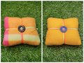 Orange And Pink Plaid Fleece Pin Cushions