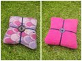 Purple Scale Pattern Fleece Pillow Pin Cushions