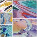 Acrylic Pour Canvases, 8"x10"