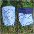 Hand Printed Cyanotype Dice Bags