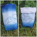 Hand Printed Cyanotype Dice Bags