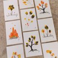 Mini Feather Collage Illustrations