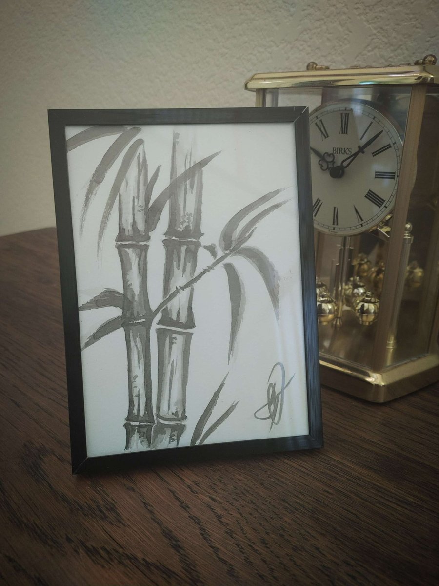 Bamboo Sumi Ink Artwork