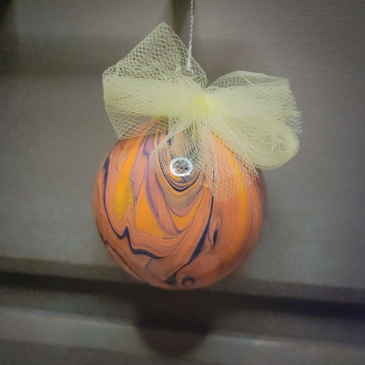 Acrylic Pour Christmas Ornaments