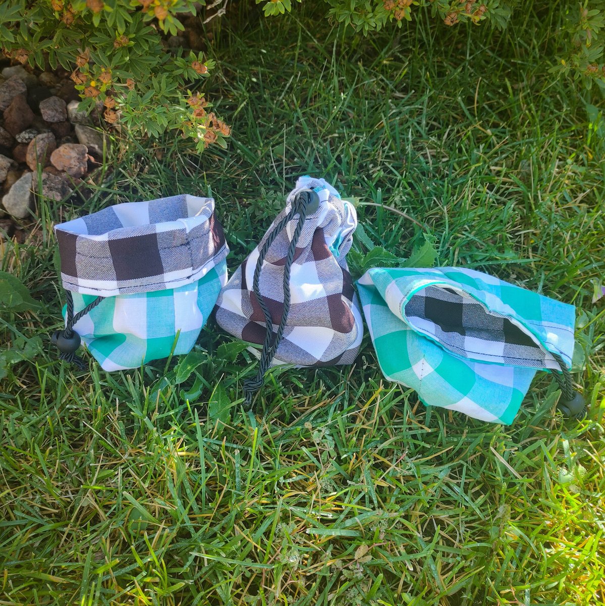 Reversible Drawstring Dice Bags
