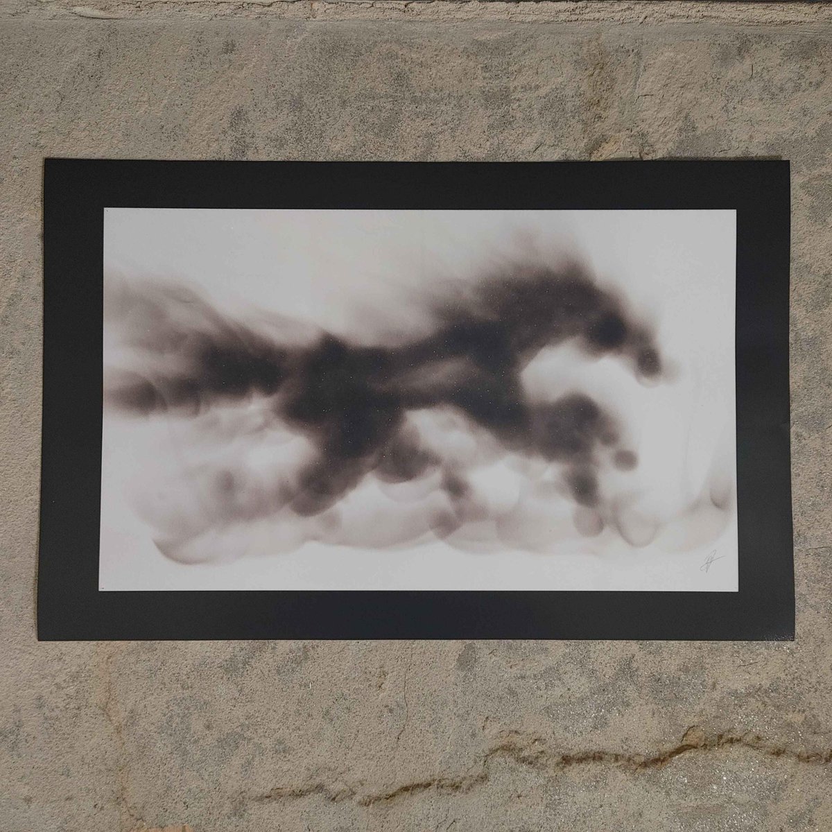 Running Horse Fumage Illustration