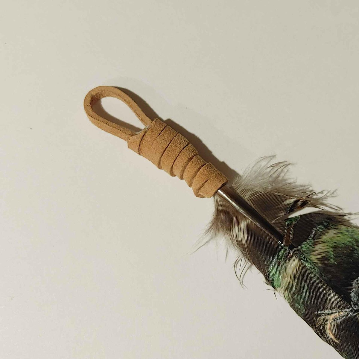 Allen's Hummingbird Painted Turkey Feather