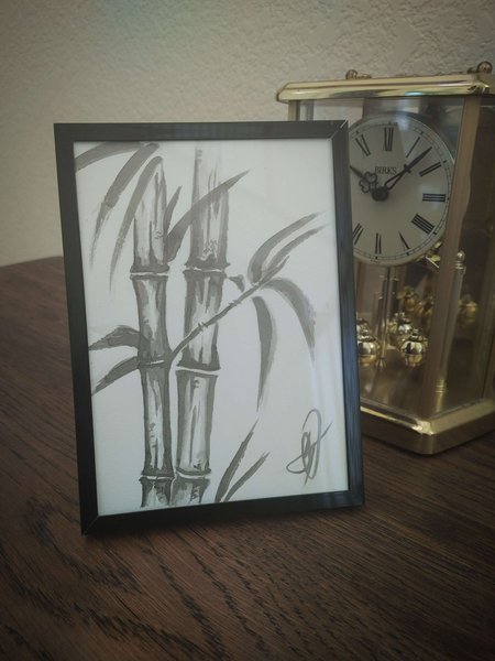 Bamboo Sumi Ink Artwork
