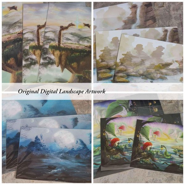 Original Digital Landscape Artwork Prints